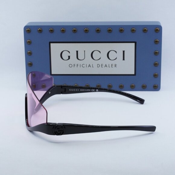 Final Price! Gucci GG1650S 002 Shiny Black Sunglasses - Picture 3 of 13